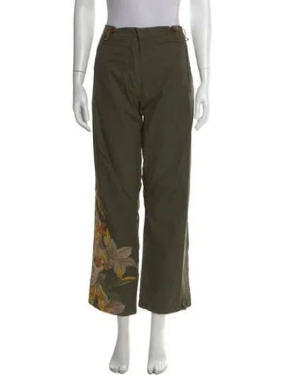 Pre-owned Maharishi Wide Leg Pants In Green