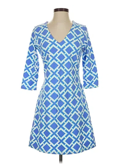 Pre-owned Mahi Gold Casual Dress In Blue