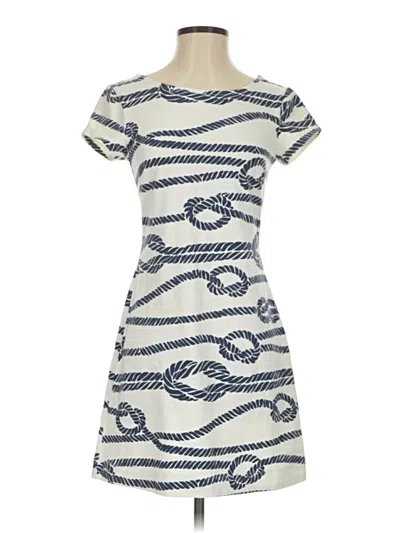 Pre-owned Mahi Gold Casual Dress In White