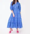 Mahi Gold Davis Dress In Wild Tide In Periwinkle In Multi