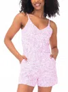 Mahi Gold Rose Romper In Coastline In Peony Pink In Pink
