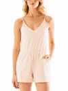 Mahi Gold Rose Romper In Wild Tide In Shell In Pink