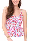 Mahi Gold Sophie Tank Top In Hidden Shells In Poppy In Multi