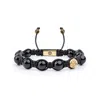 Mahigan Women's Black / Gold Onyx Bracelet In Gold - The Maverick