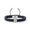 Mahigan Women's Black / Silver Black Macráme Bracelet In Silver