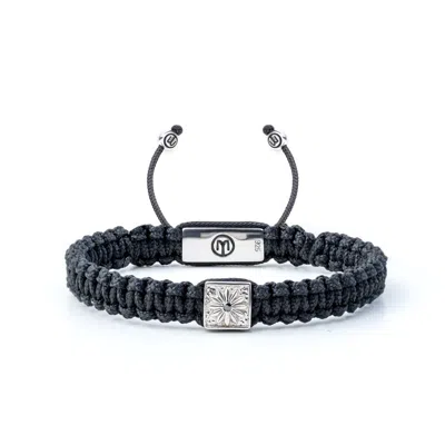 Mahigan Women's Black / Silver Black Macráme Bracelet In Silver In Multi