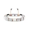 Mahigan Women's Blue / Silver Flat-bead Bracelet With Aquamarine & Beige String In Silver