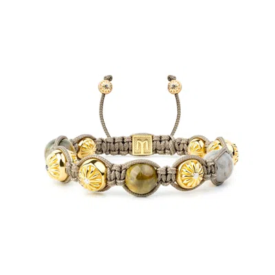 Mahigan Women's Dark Beige Eagle Eye Bracelet In Gold - The Maverick