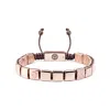 Mahigan Women's Flat - Bead Mauve Bracelet In Rose Gold