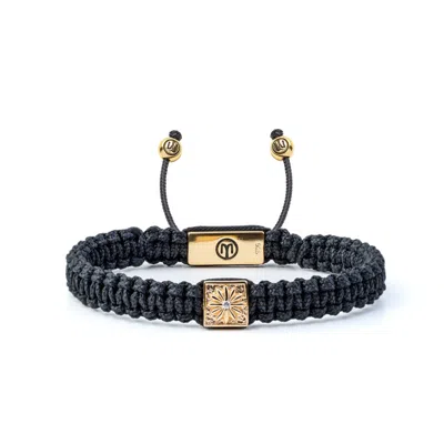 Mahigan Women's Gold / Black Black Macráme Bracelet In Gold
