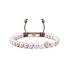 Mahigan Women's Lavender Pearl Bracelet In Dark Mauve & Rose Gold