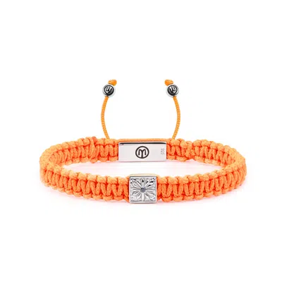 Mahigan Women's Yellow / Orange / Silver Orange Macráme Bracelet In Silver