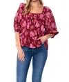 Mahila Abe Top In Berry In Pink