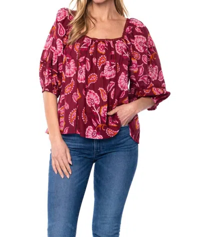 Mahila Abe Top In Berry In Pink