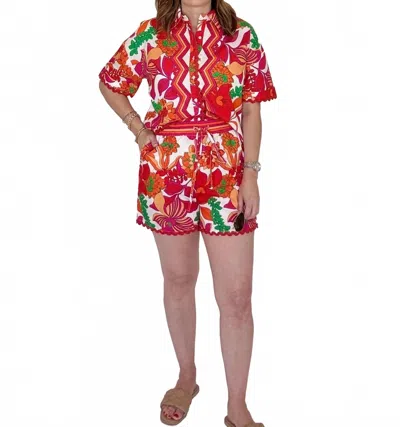 Mahila Aurelia Tropical Shorts In Multicolor