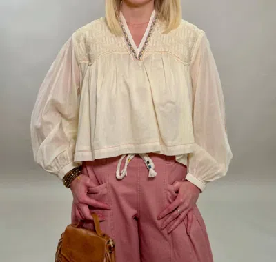 Mahila Heirloom Grace Blouse In Cream In Neutral