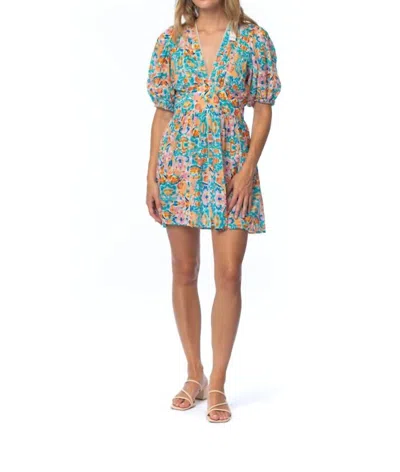 Mahila Kenny Dress In Jade In Multi