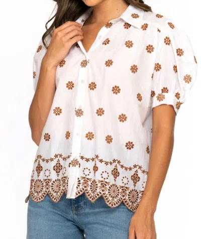 Mahila Lacey Blouse In White