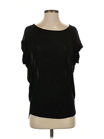 Pre-owned Mahina Short Sleeve Top Black Boatneck Tops