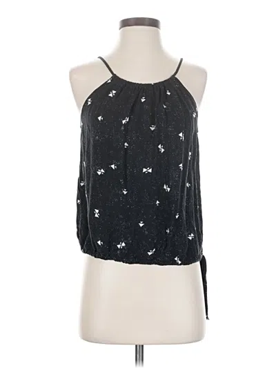Pre-owned Mahina Sleeveless Blouse In Black