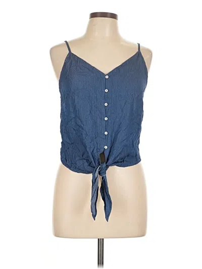 Pre-owned Mahina Sleeveless Blouse In Blue