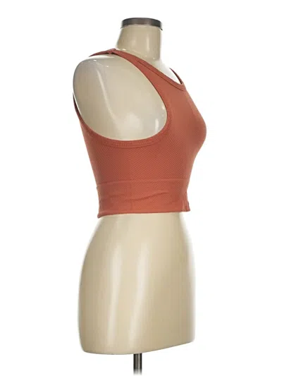 Pre-owned Mahina Tank Top Brown Strapless Neckline Tops