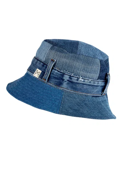 Mahla Women's Blue Nova Upcycled Denim Bucket Hat