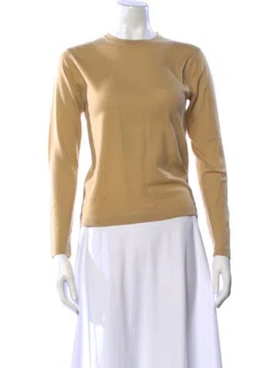 Pre-owned Mai Cashmere Bateau Neckline Sweater In Neutral