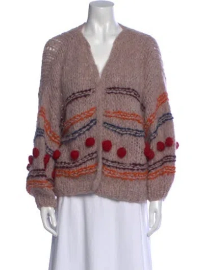 Pre-owned Maiami Alpaca Colorblock Pattern Sweater In Multi