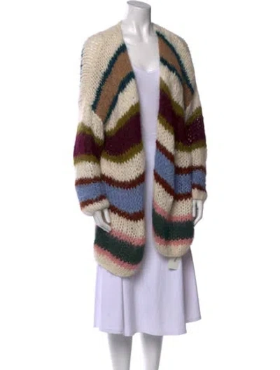 Pre-owned Maiami Alpaca Striped Sweater In Multi