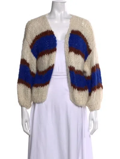 Pre-owned Maiami Alpaca Striped Sweater In Multicolor