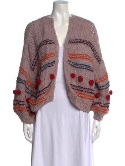 Pre-owned Maiami Alpaca Striped Sweater W/ Tags In Multi
