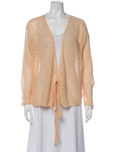 Pre-owned Maiami Alpaca V-neck Sweater In Neutral