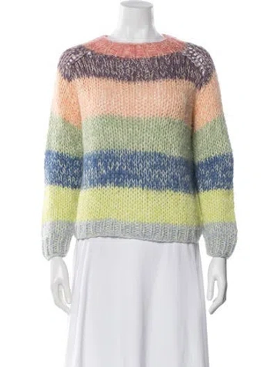 Pre-owned Maiami Cashmere Striped Sweater In Multi