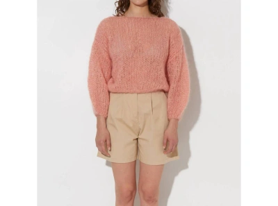 Maiami Mohair Big Sweater In Rosa In Pink