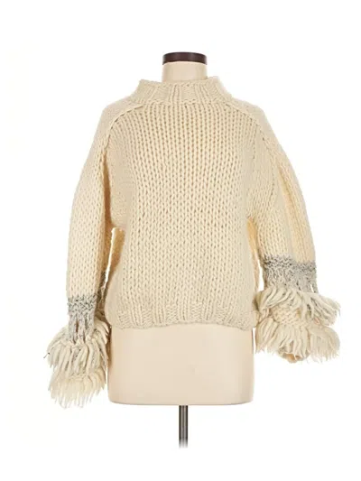 Pre-owned Maiami Wool Pullover Sweater In White