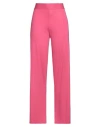 Maïda Mila Woman Pants Fuchsia Size L Viscose, Elastane In Pink