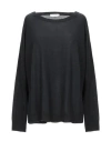 Maïda Mila Woman Sweater Black Size L Silk, Cashmere