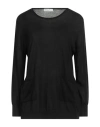 Maïda Mila Woman Sweater Black Size M/l Silk, Cashmere