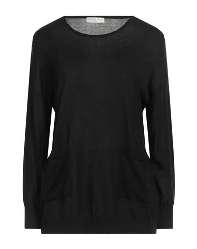 Maïda Mila Woman Sweater Black Size M/l Silk, Cashmere