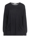 Maïda Mila Woman Sweater Midnight Blue Size M/l Silk, Cashmere
