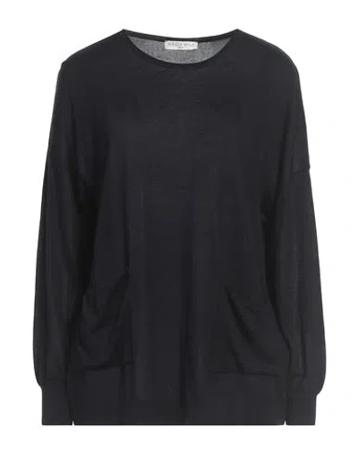 Maïda Mila Woman Sweater Midnight Blue Size M/l Silk, Cashmere