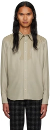 Maiden Name Beige Garrett Shirt In Mist