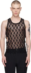 Maiden Name Black David Tank Top In Black