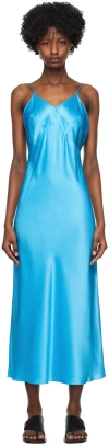 Maiden Name Blue Stella Maxi Dress In Azure