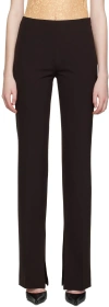 Maiden Name Brown Electra Trousers In Chocolate