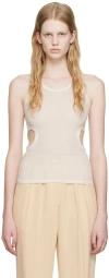 Maiden Name White David Tank Top In White