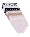 Maidenform Big Girls Graphic Basics Brief Underwear, Pack Of 9 In Graphic Basics