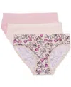 Shop Maidenform Big Girls Seamless Hipster Underwear, Pack Of 3 In Bow Pnk Poin