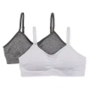 Maidenform Big Kid Girls Multi-pack 2-pc. Bralette J42172p In Gray